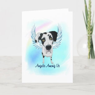 Great dane Angel Hund Pet Loss Sympatoid-kort Tack Kort