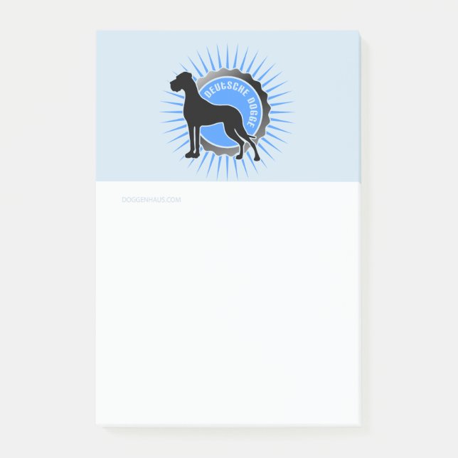 Great Dane-anteckningar Post-it Block (Framsida)