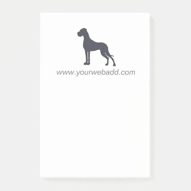 Great Dane-anteckningar Post-it Block (Framsida)
