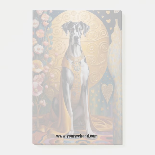 Great Dane-anteckningar Post-it Block (Framsida)