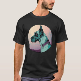 Great dane-aporwave Retrowave Aesthetic 1 T Shirt