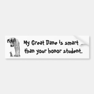 Great dane är mer smart bildekal
