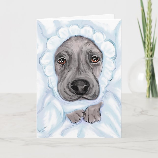 Great dane Baby Black Boy-meddelanden Meddelande (Framsida)