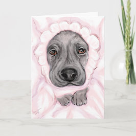 Great dane Baby Black Girl-meddelanden Meddelande