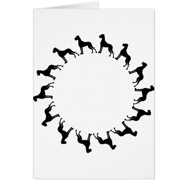 Great dane Bilder Hälsningskort (Framsidan)