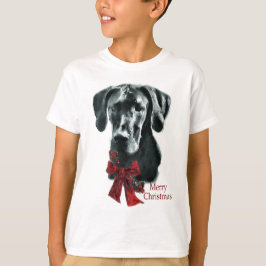 Great dane Black-julklappar Tee Shirt