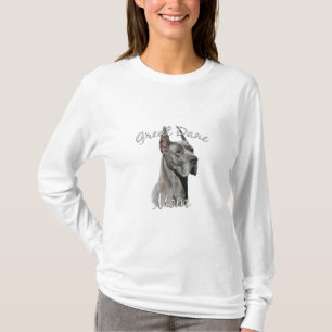 Great dane (blått) Mamma 2 T Shirt