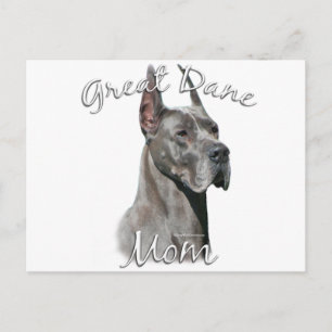 Great dane (blått) Mamma 2 Vykort
