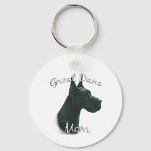 Great dane (blk) Mamma 2 Nyckelring
