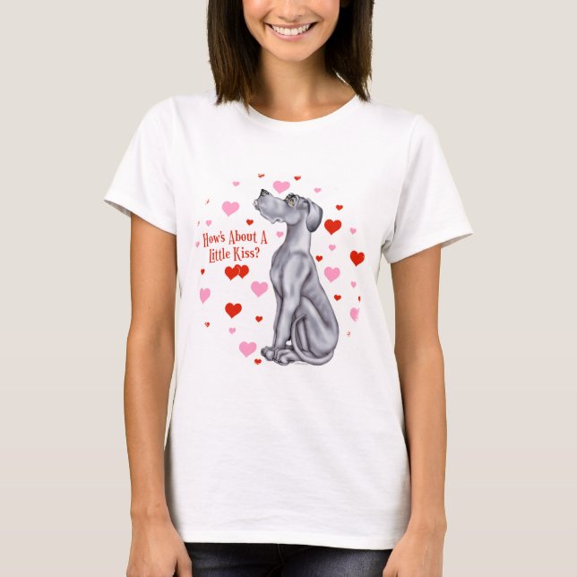 Great dane Blue UC Kiss Tee (Framsida)