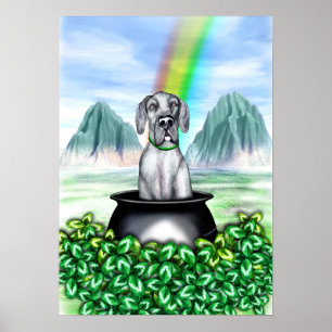 Great dane Blue UC Pot O Guld Poster