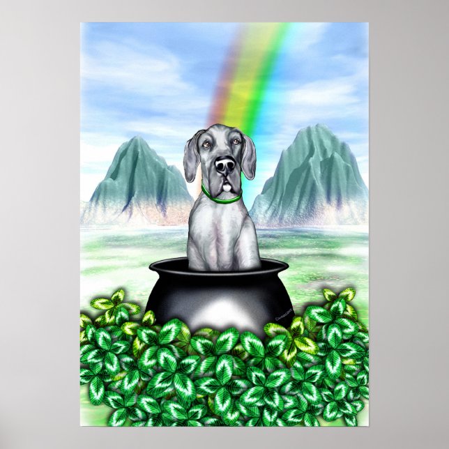 Great dane Blue UC Pot O Guld Poster (Framsidan)