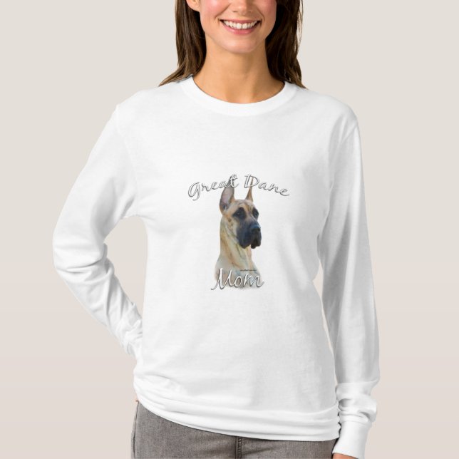 Great dane (brindle) Mamma 2 T Shirt (Framsida)