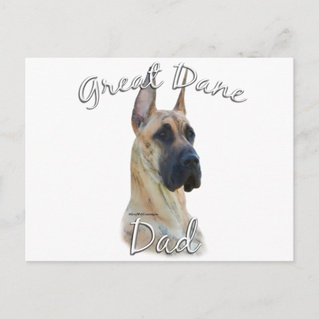 Great dane (brindle) Mamma 2 Vykort (Framsida)