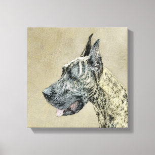Great dane (Brindle) - Originalteckning Canvastryck