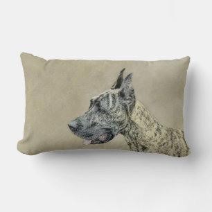 Great dane (Brindle) - Originalteckning Lumbarkudde