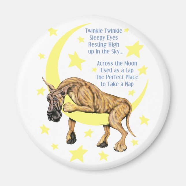 Great dane Brindle Twinkle Magnet (Framsidan)