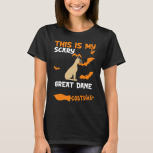 Great dane Brown Poety Öron Costume Halloween Laz T Shirt