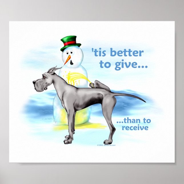 Great dane BTG Black Poster (Framsidan)