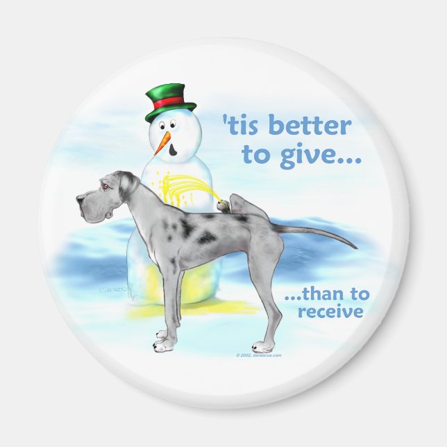 Great dane BTG Merle UC Magnet (Framsidan)