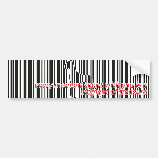 Great dane Bumper Sticker Bildekal (Framsidan)