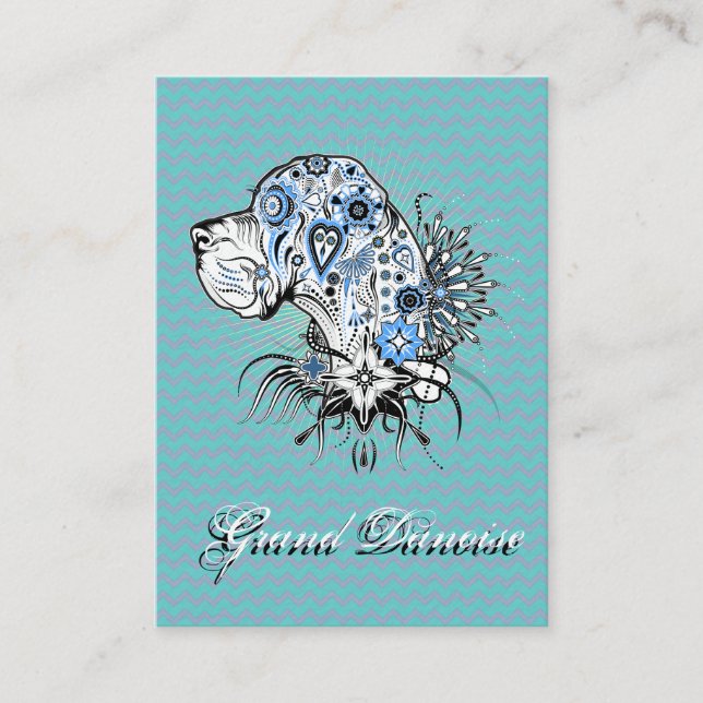 Great dane Businesscards Visitkort (Framsida)