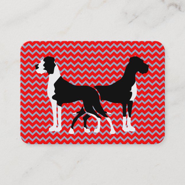 Great dane Businesscards Visitkort (Framsida)
