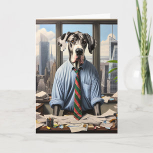 Great dane Businessman Fars dag Kort