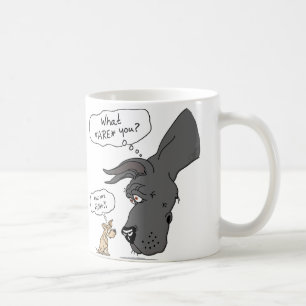 Great dane & Chihuahua Black Kaffemugg