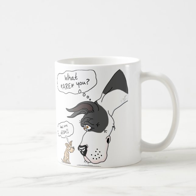 Great dane & Chihuahua Mantle Kaffemugg (Höger)