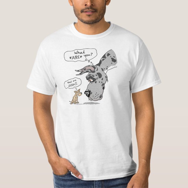 Great dane & Chihuahua Merle T-shirt (Framsida)