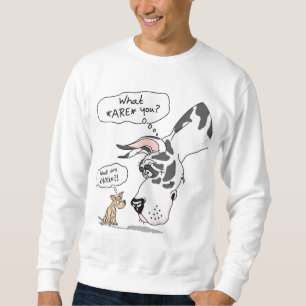 Great dane- & ChihuahuaHarlequin Lång Ärmad Tröja