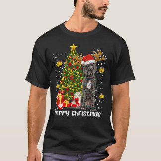 Great Dane Christmas Lights Tree Santa Xmas Pajama T Shirt