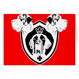 Great Dane Crest Hälsningskort