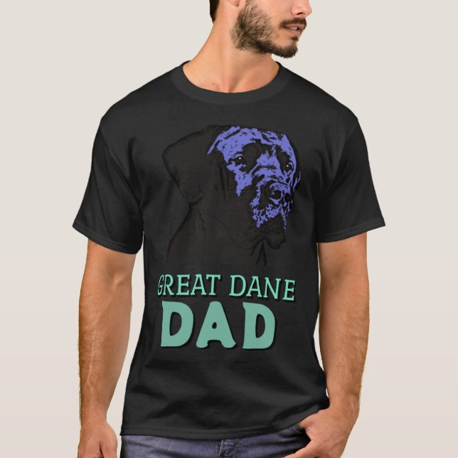 Great Dane Dad Cute Dog Great Dane T Shirt (Framsida)