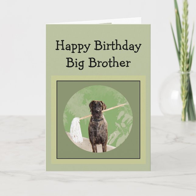 Great dane Dog Humor Birthday Big Brother Roligt Kort (Framsida)