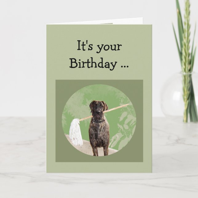 Great dane Dog Humor for Birthday Roligt Kort (Framsida)