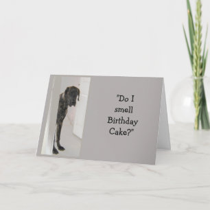Great dane Dog Humor Mamma Birthday Cake Roligt Kort