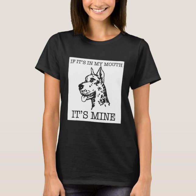 Great Dane dog T Shirt (Framsida)