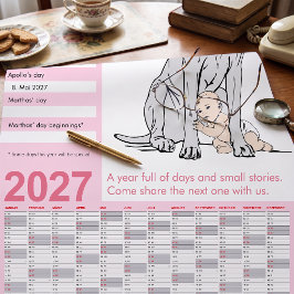 Great Dane Dold Kalender 2027 Poster