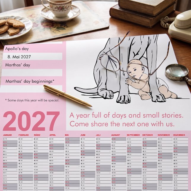 Great Dane Dold Kalender 2027 Poster (Skapare uppladdad)