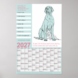 Great Dane Dold Kalender 2027 Poster