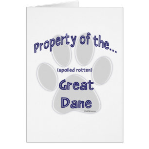Great dane Egendom Hälsningskort