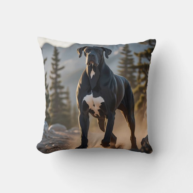 Great dane Elegant Dekorativ kudde (Framsida)
