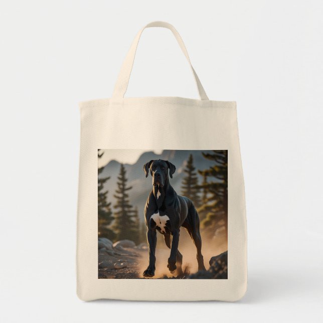 Great dane Elegant Livsmedel Tote Bag Tygkasse (Framsidan)