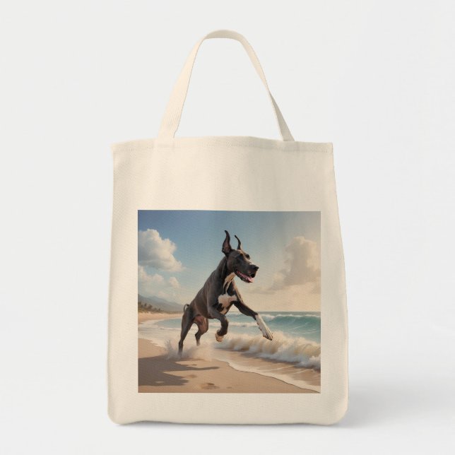 Great dane Elegant Livsmedel Tote Bag Tygkasse (Framsidan)
