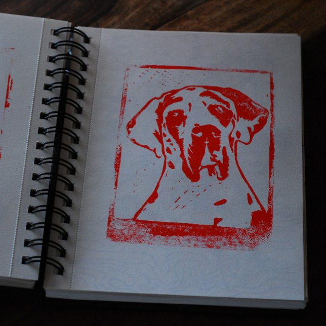 Great Dane Esra  Magnet (Real artwork made for this before
)