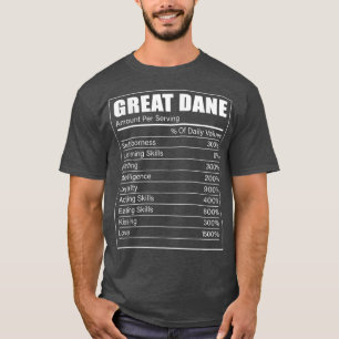 Great dane Facts Hund Älskare Great dane Great dan T Shirt