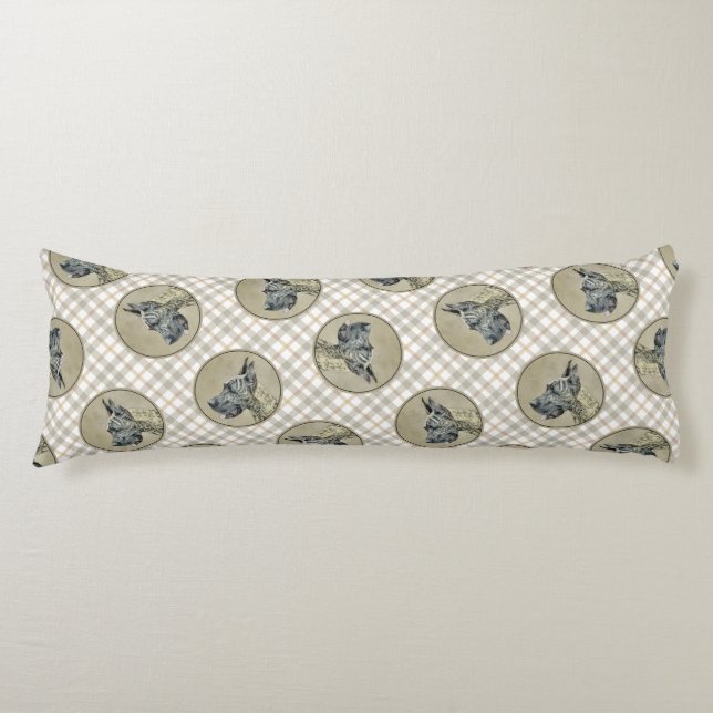 Great dane-färgbrytare Original Pet Hund Art Kroppskudde (Framsidan)