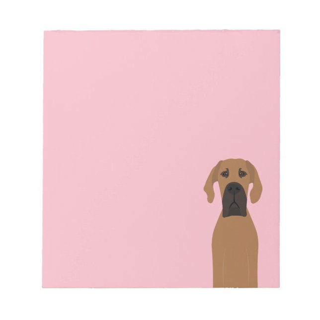 Great dane Fawn Hund Anteckningsblock (Framsida)